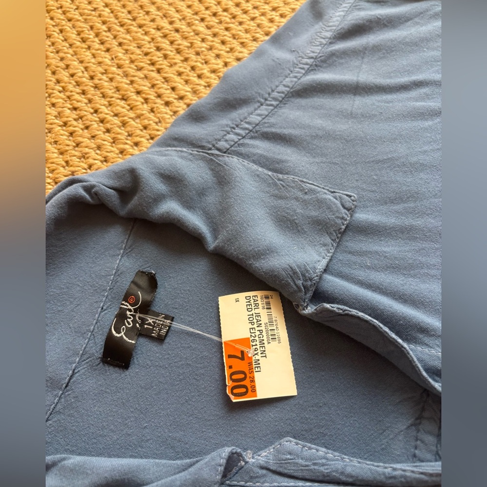 Women’s Blue Rayon Shirt & Loungewear Bundle Size XL - Picture 6 of 7